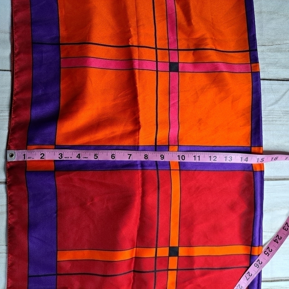 Colorful Window Pane Look Color Block Scarf - Picture 7 of 14